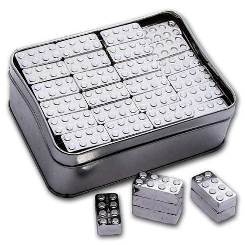1 oz Silver Building Block Bars - 120-Piece Master Builder Pack | eBay