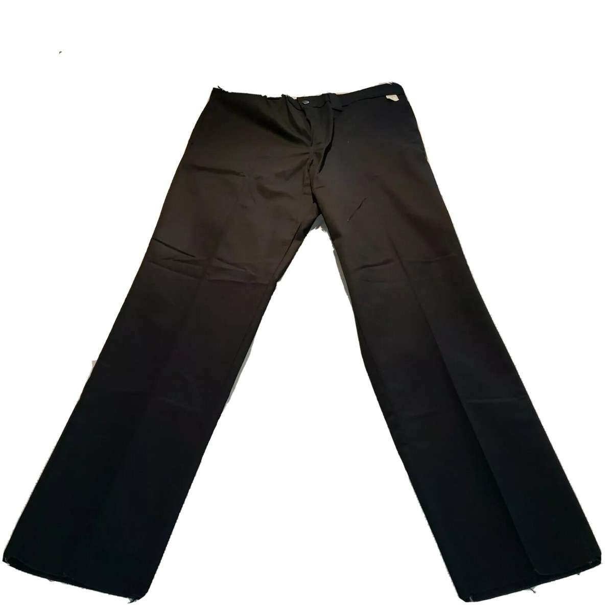 Sz 44 Unhemmed Dickies Men's Work Pants, Navy Flat Front