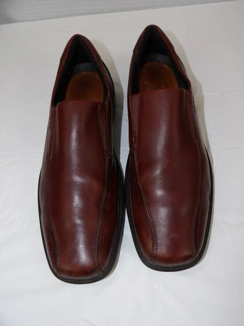 Mocassino uomo ECCO in pelle marrone scarpe eleganti casual USA 13 13 5 EU 47