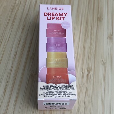 LANEIGE DREAMY LIP KIT SLEEPING MASK 4 TYPES BERRY*SWEET CANDY*MANGO PEACH TEA
