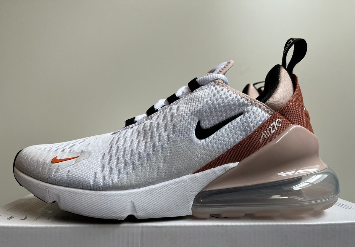 Nike Air Max 270 White Black Pink Oxford DQ4693-100 Women's 6.5