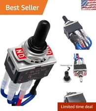 Durable Waterproof Toggle Switch with 21cm Wires for DC Motor Direction Control
