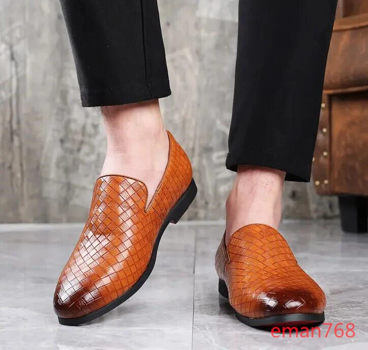 Men Round toe Slip Loafers Business Party Dress Fall Shoes Size | eBay