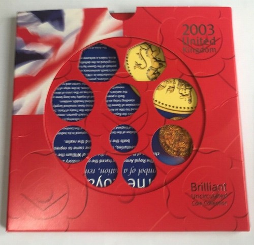 Royal Mint Annual Coin Set Outer Box Only NO COINS 2003