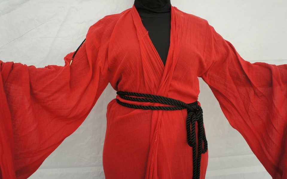 Medieval Occult Sheer Ritual Robe Halloween Witch Larp pagan Martial ...