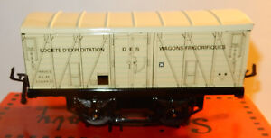 TRAIN SNCF HACHETTE HORNBY WAGON REFRIGERATION FRANCE PLM SCALE O 1/43 IN BOX