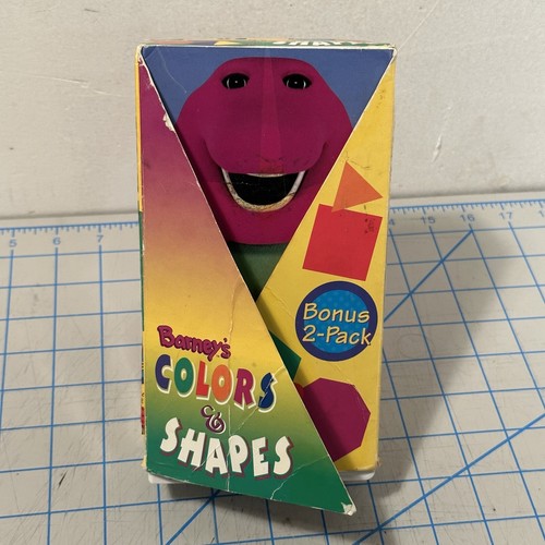Barney Barney’s Colors And Shapes VHS 1997 2 Tape Set Children’s
