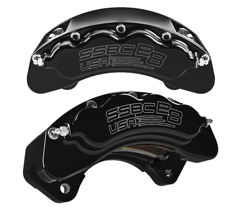 2012-20 Ford F-150 SSBC Brawler 8 Piston Front Caliper Kit (black; w/o rotors) - Picture 2 of 5