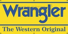 WRANGLER JEANS WESTERN WEAR RODEO ARENA SIGN REMAKE BANNER SIZE CHOICES