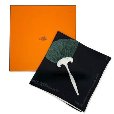 HERMES Scarf Carre 90cm Nous Sommes Inseparables 100% Silk