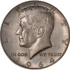 1964-D Kennedy Half Dollar - KM#202 - Silver .900