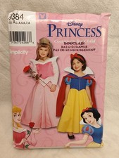 Simplicity Sewing Pattern 9384 Child's 3-8 Snow White Sleeping Beauty Costumes
