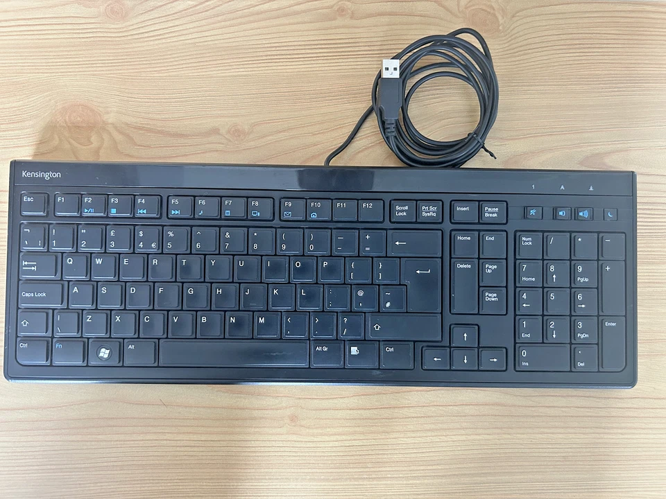 Kensington Advance Fit Wired Full-Size Slim Keyboard K72357UK QWERTY 2 m USB-A C - Image 2 of 4