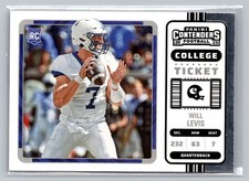 2023 Panini Chronicles Draft Picks #2 Will Levis Contenders College Ticket