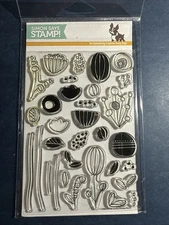 NEW! Simon Says Stamps ARTSY FLOWER PARTS - Flower, Stems, Leaves 4" x 6" set