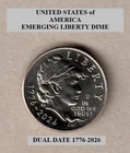 1776-2026 D Denver, 10¢ Dime LIBERTY / EAGLE "Circulated" Actual Coin *FREE S&H*