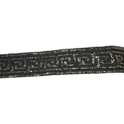 Greek Key Black Costume Belt Sash Toga Roman Goddess Halloween Cosplay Women