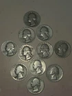 Silver Quarters 1936-1945 Lot Of 11 One 1936D & Two 1936S Rare Semi-Key Low Mint