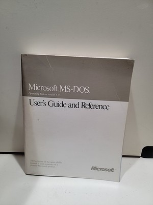 1991 Microsoft MS-DOS Operating System Version 5.0, User's Guide and Reference