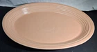 Fiesta Ware Peach Apricot Oval Dish Serving Platter 13.5" Long Made in USA