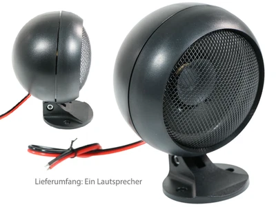 UNITED CLASSIC PARTS 1x 70er 80er Jahre Retro KFZ Autolautsprecher Breitband Kugellautsprecher