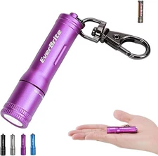 EverBrite Keychain LED Flashlight Mini Bright Key Ring Portable Pocket Torch for