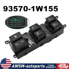 Driver Side Power Window Control Switch For 2012-2015 Kia Rio 4Door 93570-1W155