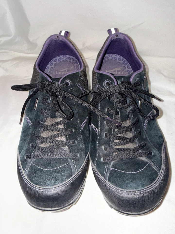 Dansko Paisley Women's Sneakers US 9.5-10 Black Suede Waterproof Hiking Shoes - Image 2 of 4