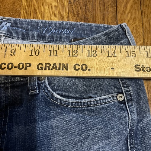 Seven 7 For All Mankind Jeans Womens Blue A Pocket Flare Low Rise USA 29 - Picture 3 of 9