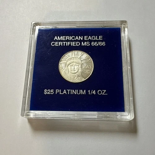 Photo of a 2003 American Platinum Eagle 1/4 oz from an eBay listing that sold on Jul 15, 2026