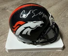 Courtland Sutton Signed Autograph Riddell Broncos Mini Helmet Beckett COA