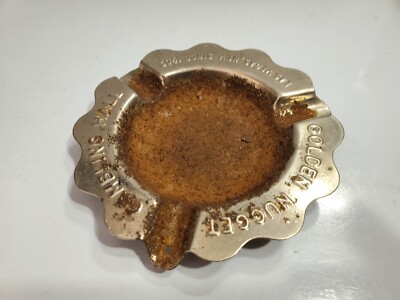 Vintage Golden Nugget Spielhalle Las Vegas Silber Teller Aschenbecher 5241/22