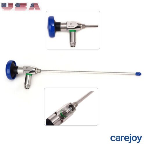 Carejoy Endoscopio Rigido 2,7x175mm 0° Grado Connettore Sinoscopio Artroscopio~top - Foto 1 di 15