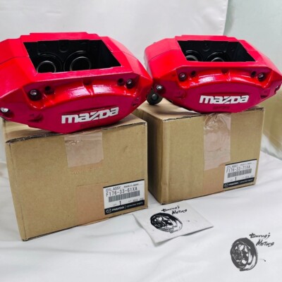 Mazda RX-7 FD3S 17-Inch Spirit-R RED Front Brake Caliper Rh & Lh