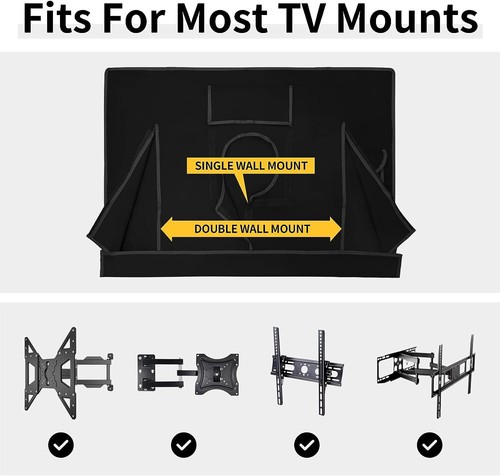 Dustproof Waterproof 30-58 Inch TV Cover Outdoor Patio Flat Television Protector - Picture 4 of 8