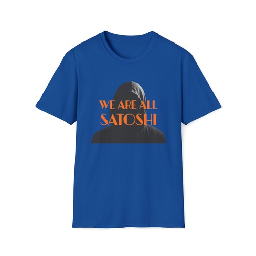 We Are All Satoshi Nakamoto Bitcoin Cotton T-Shirt, Cryptocurrency Tee - Picture 36 of 44