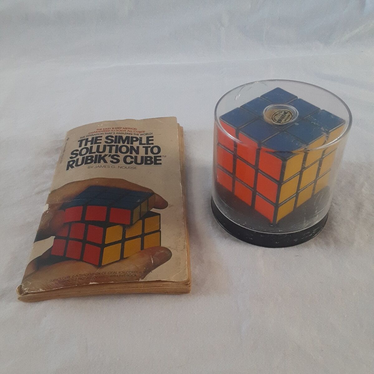 VINTAGE RUBIK'S CUBE KINGSTONE ORIG. CASE PUZZLE SOLUTIONS VINTAGE RUBIK'S CUBE KINGSTONE ORIG. CASE PUZZLE SOLUTIONS