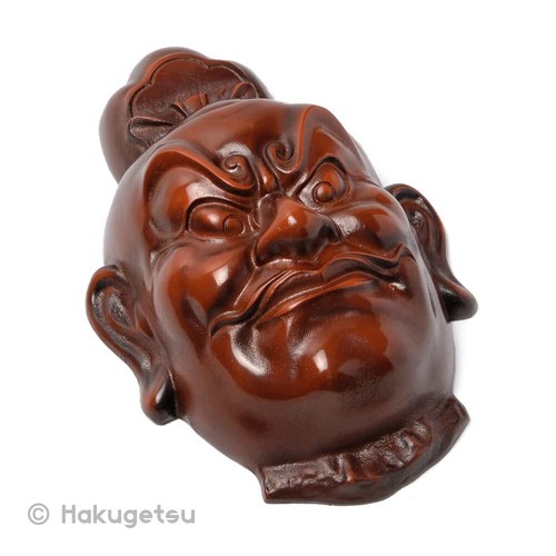 Ornamental Iron Mask of Vajrapāni (Niō Nioh 仁王) "Um"-Form Japanese Buddhism - Picture 4 of 6