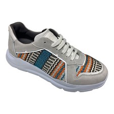 SCARPE SNEAKERS CASUAL UOMO POLLINI CAM200 PELLE GRIGIO ORIGINALE PE