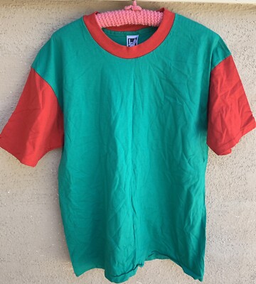 トップス unknown 80s 90s color blocking shirt Vintage LA T Sportswear Color Block T-Shirt USA 80s 90s