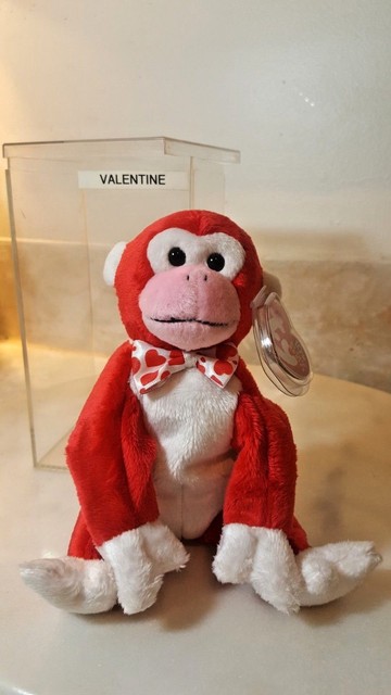 valentine monkey beanie baby