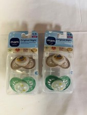 2 Packs of 2 - MAM Night Pacifier, 6-16 Months, Unisex