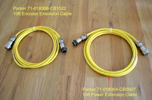 *NEW* Set of 10ft Parker Servo Motor 'MS' Style Encoder & Power Extension Cables