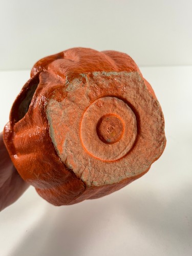 Antique 8" Two Face Choir Boy Paper Mache Pulp Halloween Pumpkin Jack O Lantern - Picture 9 of 9