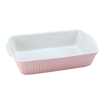 CreaTable Classic PASTELL Kitchen Auflaufform rechteckig rosé Backform Steinzeug