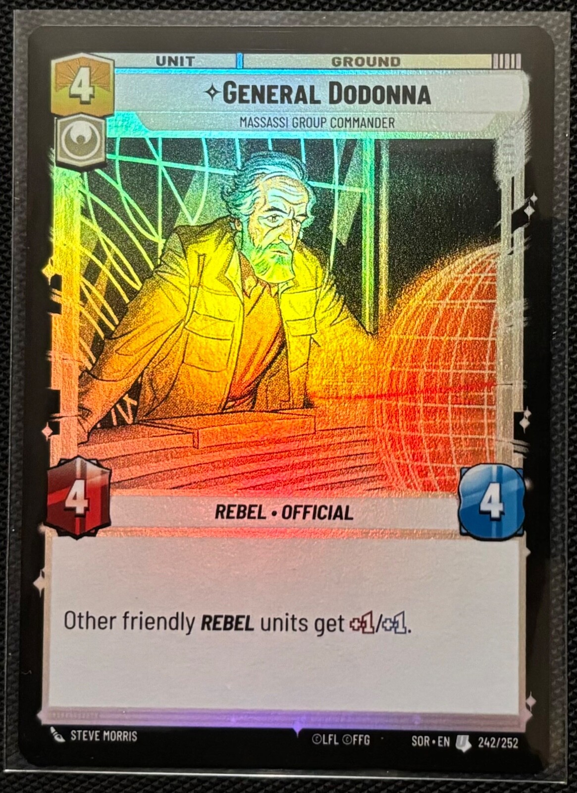 Star Wars Unlimited: Spark of Rebellion General Dodonna NM Foil (Uncommon)