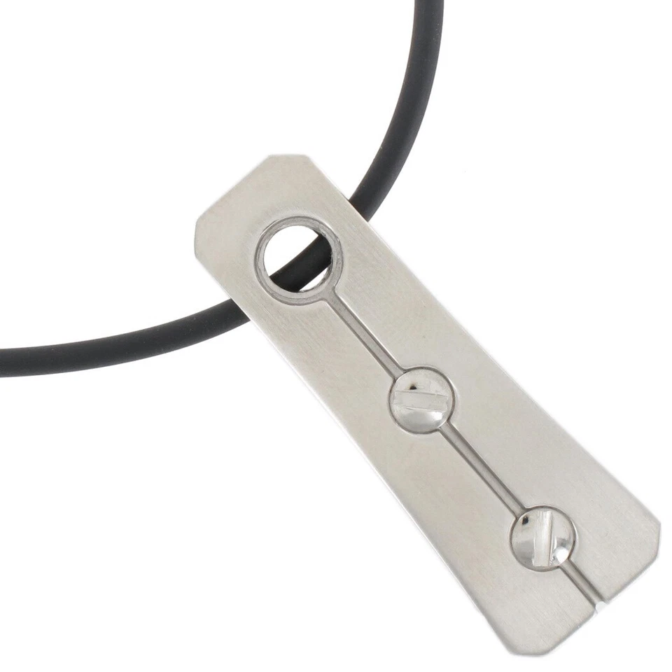 Rochet Siderale Stainless Steel Bolt Industrial Pendant 1 1/2" Necklace 20" - Image 4 of 4