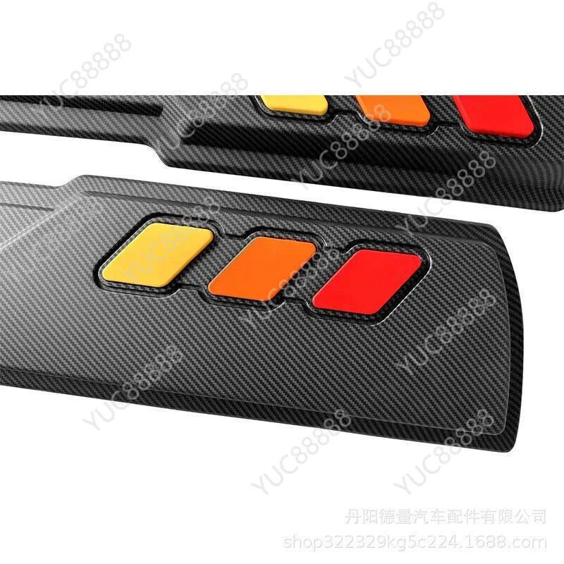 FOR 2016-2023 Toyota Tacoma ABS Carbon Fiber Door Molding Trims Protect Plate — 第 3/4 张图片