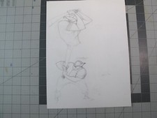 vtg 1990s rap hip hop -  Original art Jo Buck comic art characters Slugfest ball