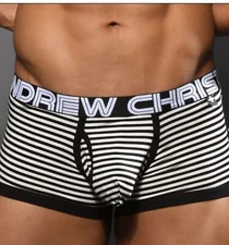 New Men's Sexy ANDREW CHRISTIAN Fly Boxer w/Almost Naked Contoured Pouch -Gay